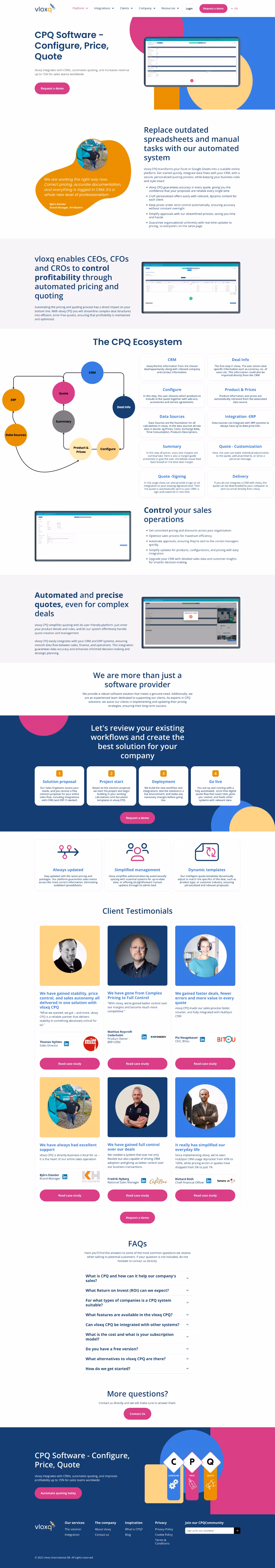 Vloxq CPQ Case Study
